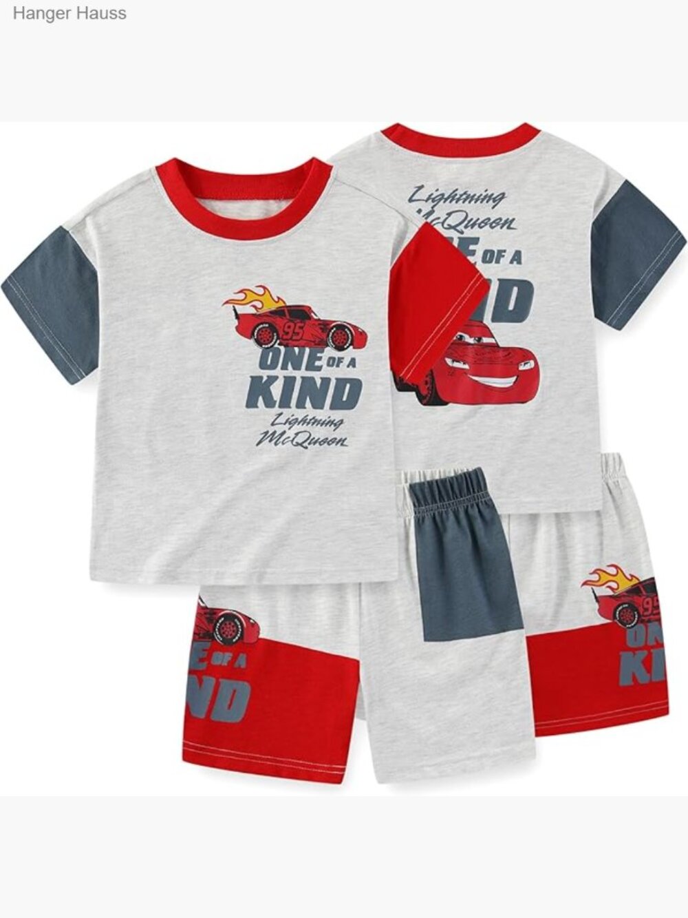 Lightning McQueen 2-Piece Short Sleeve Tee & Shorts Set for Boys